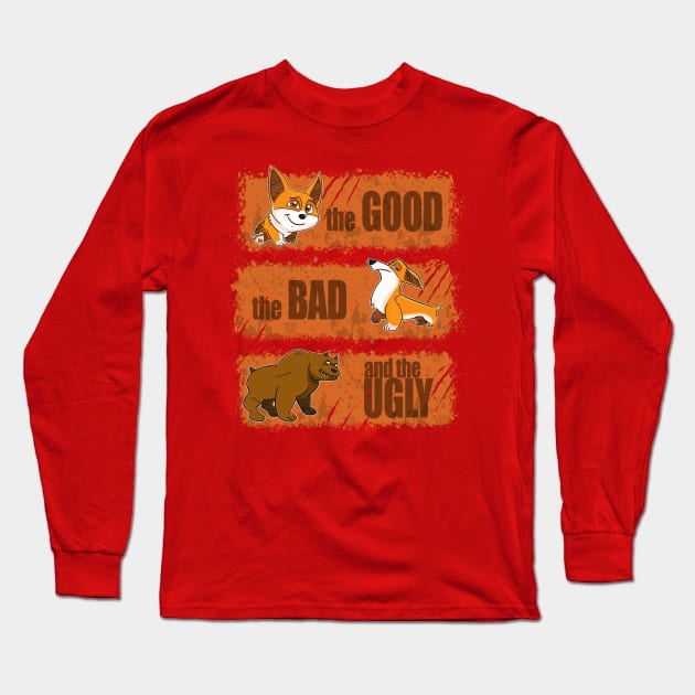 The Good The Bad and the Ugly Long Sleeve T-Shirt by peekxel